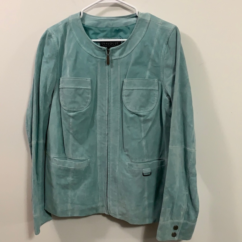 Dialogue amazing Leather suede jacket Size Medium